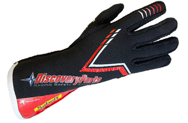 Black Sabelt Hero TG-11 Geckotech gloves with special edition Discovery Parts livery